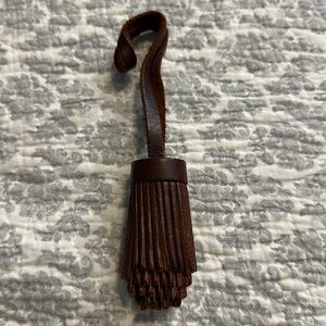 Portland Leather Pom Tassel in Cognac